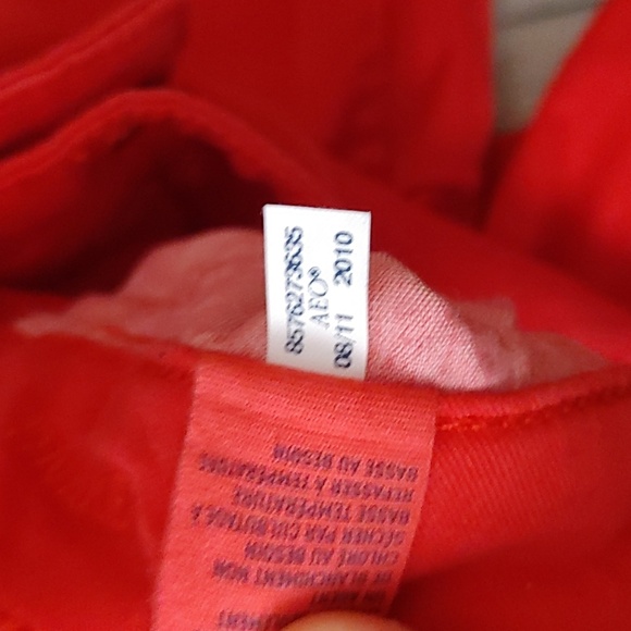 ๐ 3/$20๐ American Eagle Stretch Jeggings in Red US 14 - Picture 4 of 12